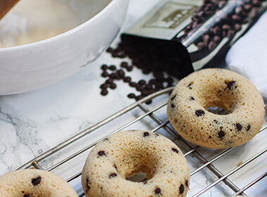 baked oat milk chocolate chip donuts
